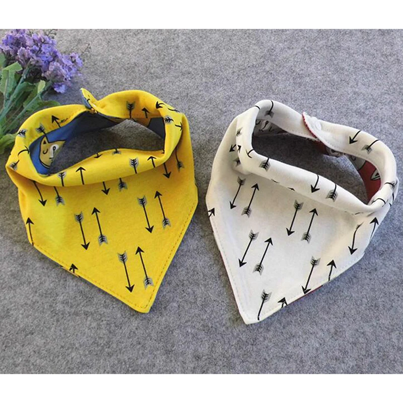 

Baby Bibs 2 Layers Bibs Saliva Towel Colorful Burp Cloth Triangle Cotton Scarf Infant Bandana Baby Cloth Accessory