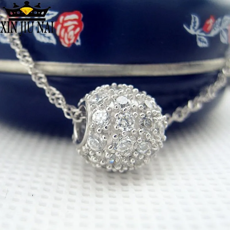 Lulutong Transfer Bead Necklace Female Clavicle Chain Temperament Simple Korean Hollow Lucky Crystal Pendant Net Red Charm | Украшения и