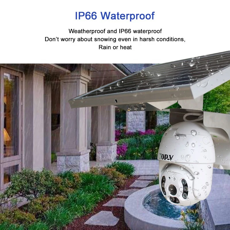 

Newest 1080P Solar Home HD 360 Smart IP PTZ Security Wireless Wifi Camera with Night Vision Cloud Record