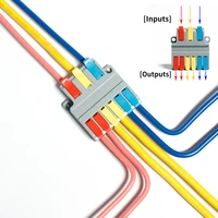 quick push in wiring universal terminal fast mini light wire splitter cable block conductor electrical connector butt plug