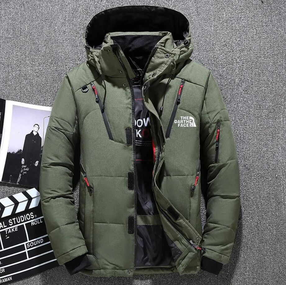 

The Winter Men's Clothing White Duck Down Jacket Parkas Man Thicken Warm Puffer Jackets Coats Male outdoor Parka Coat