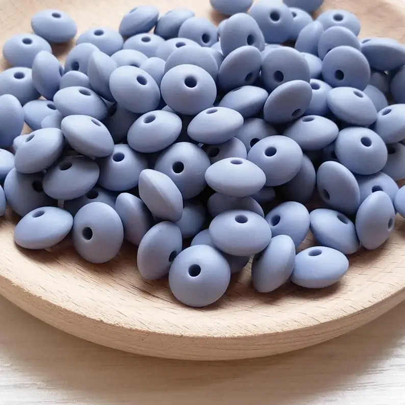 Силиконовые бусины в форме блюдце 12 мм без БФА | Мать и ребенок