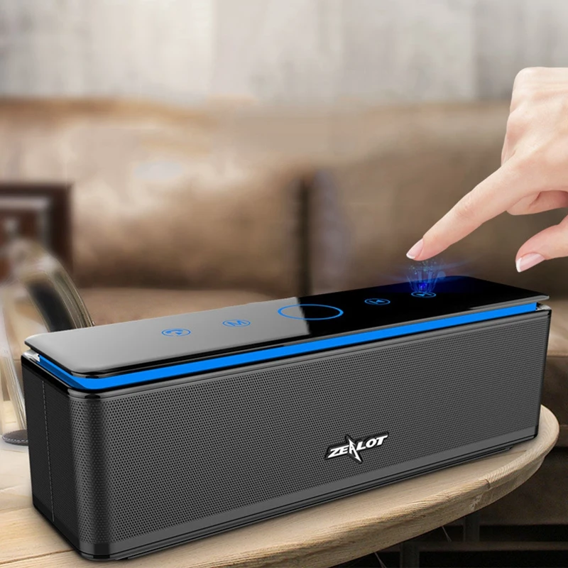 ABHU-ZEALOT S7 контакт управление Bluetooth динамик сабвуфер портативный маленький динамик открытый мобильный телефон беспроводной аудио 4 динамик s