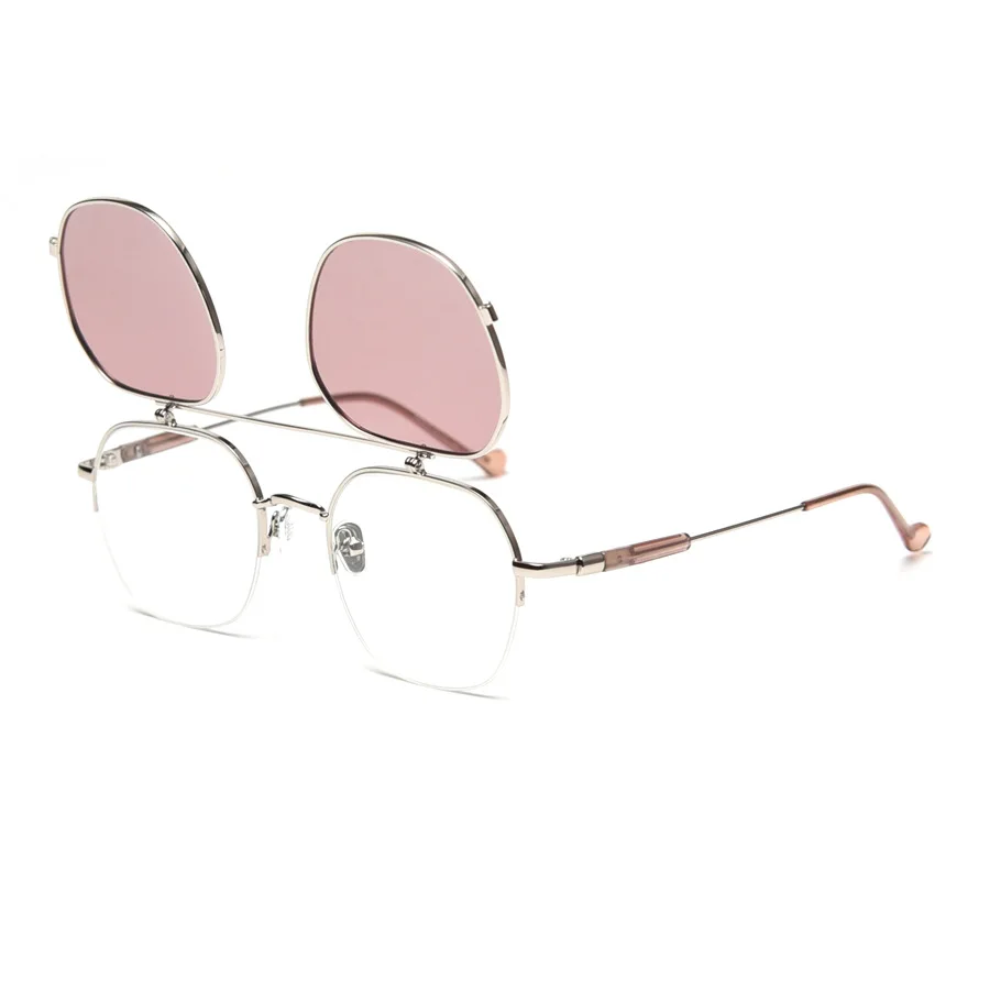

Evove Flip Up lens Polarized Sunglasses Men Women Sun Glasses for Male double lens for driving myopia diopter optic eyeglasses