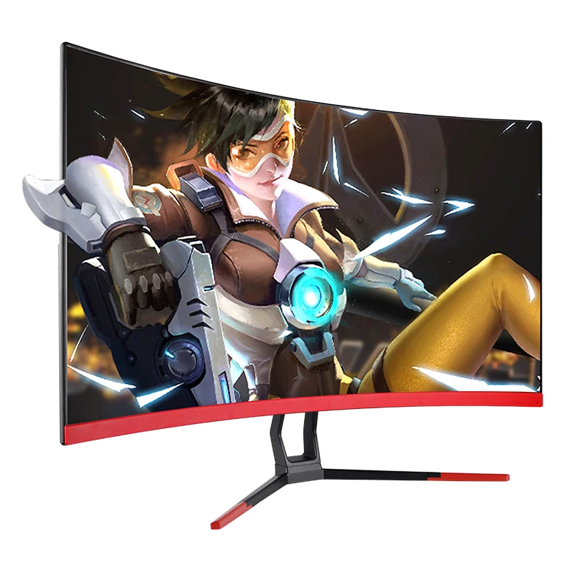 

Изогнутый СВЕТОДИОДНЫЙ игровой монитор FHD 144 R, 27 дюймов, 1K/2K, 165 Гц/Гц
