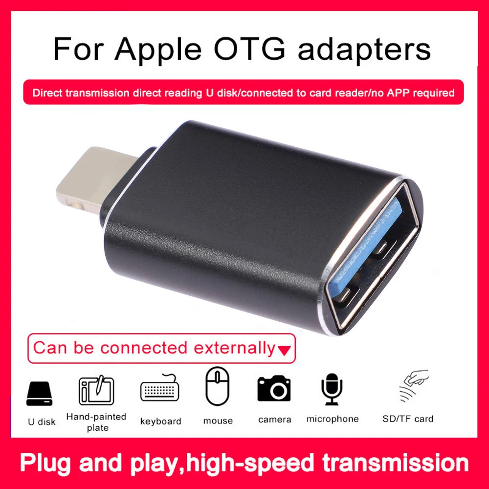 

Переходник USB для камеры Lightning, USB, для iPhone 13, 12, 11 Pro, XS MAX, XR, X, 6, 7, 8 Plus