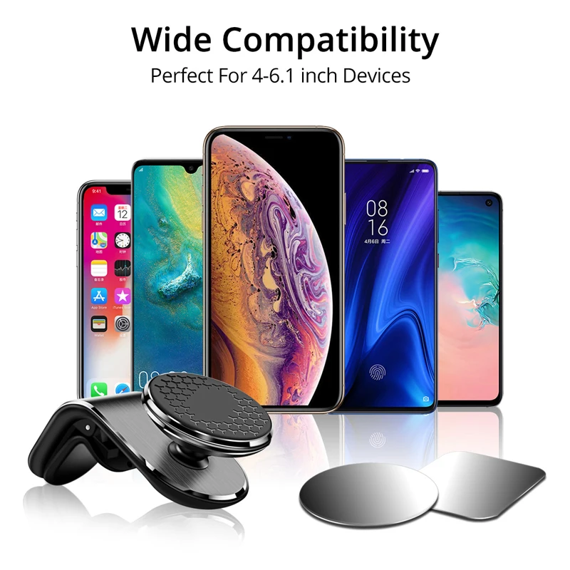 magnetic car phone holder universal for iphone 12 se 2 11 pro max x xr 8 7 6 air outlet navigation car bracket 360 degree rotate free global shipping