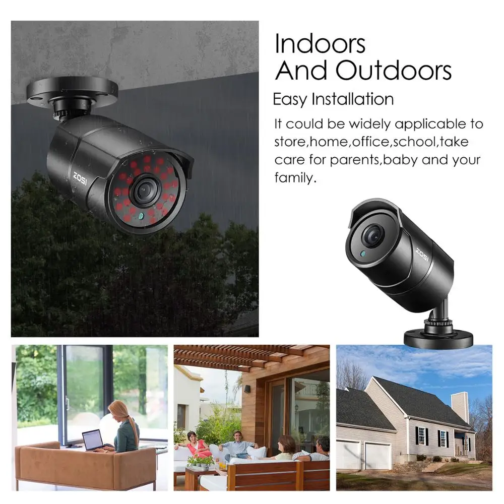 

ZOSI 4K 8MP H.265 4 TVI cmos- CCTV DVR