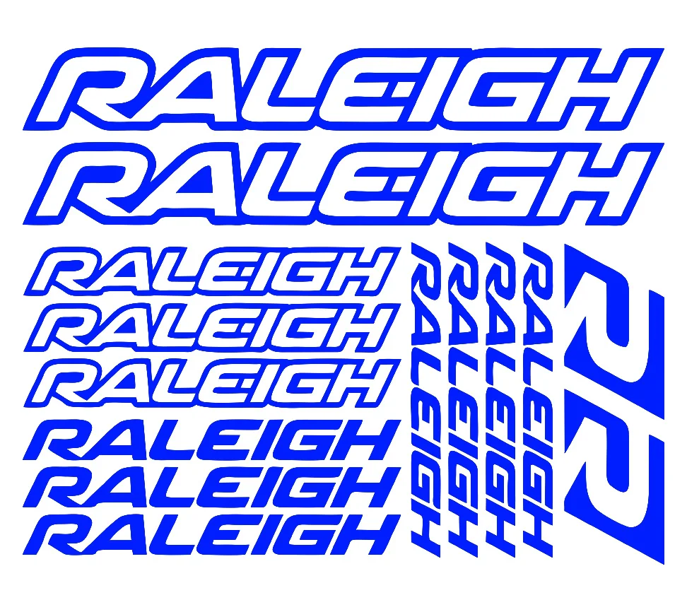 

For Raleigh Vinyl Decals Sheet Bike Frame Cycle Cycling Bicycle Graphic Set Mtb Road