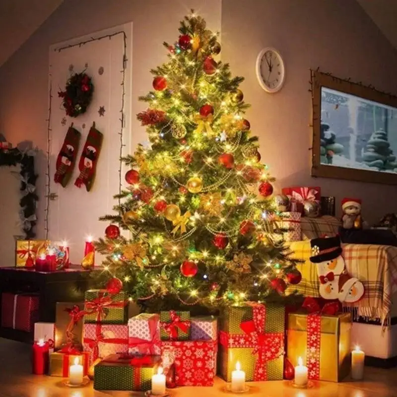 

8 режимов 10/20 м 100/200 светодиодный Сказочный светильник на солнечных батареях, вечерние гирлянды для украшения свадьбы, сада, Рождества, ночно...