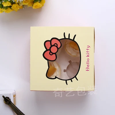 Упаковка для хлебобулочных изделий вырезанная коробка кексов тортов коробки