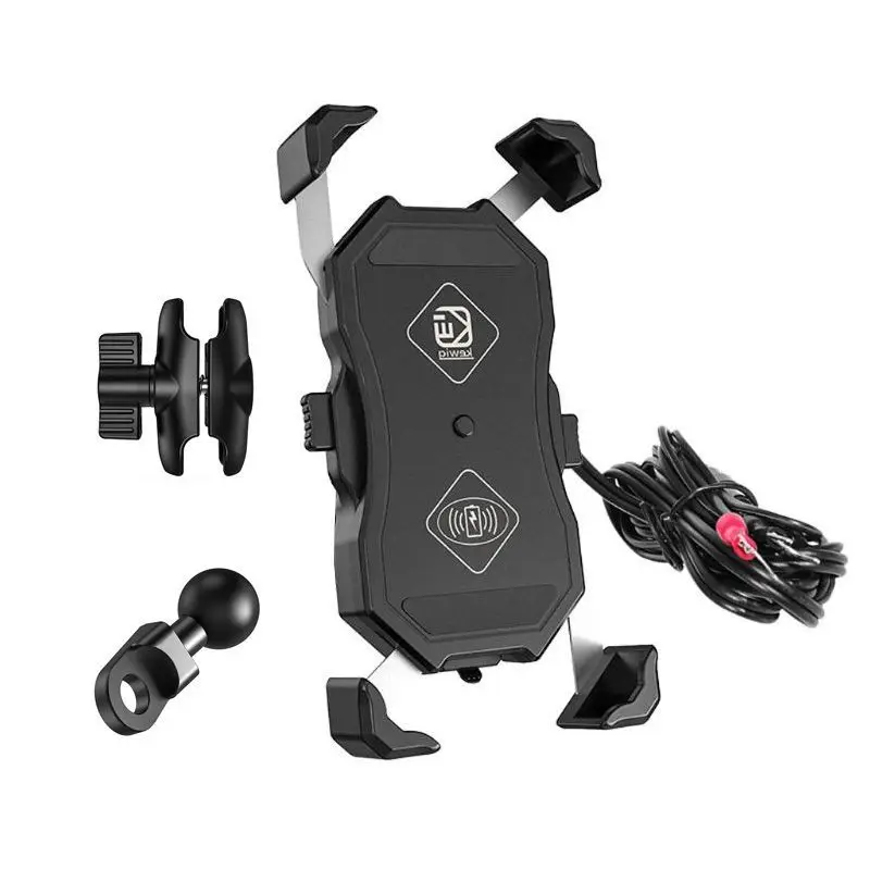 

Telephone support for bicycles or motorcycles, 15w, qi, wireless qc3.0, usb, waterproof, mobile phone charger