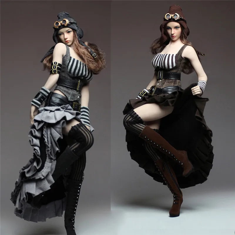 Супер утка C020 1/6th весы женский стиль СТИМ панк комплект одежды для детей