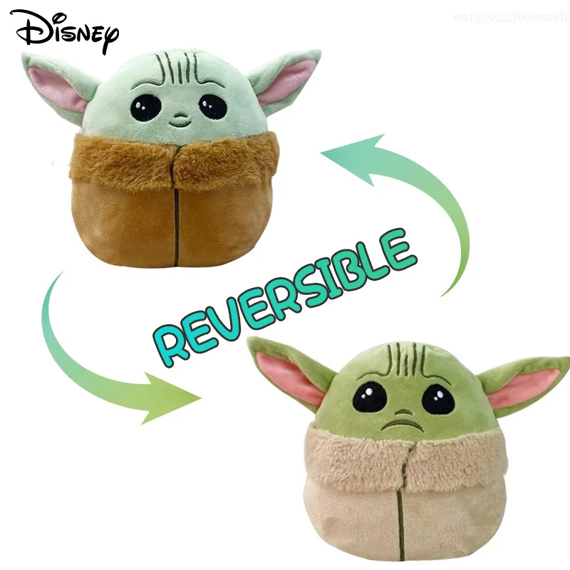 Disney Звездные войны мандалорианцы двусторонние флип двусторонние детские кукла Йоды kawaii DIY фигурки Yoda Plushie мягкие игрушки Детский подарок - изображение