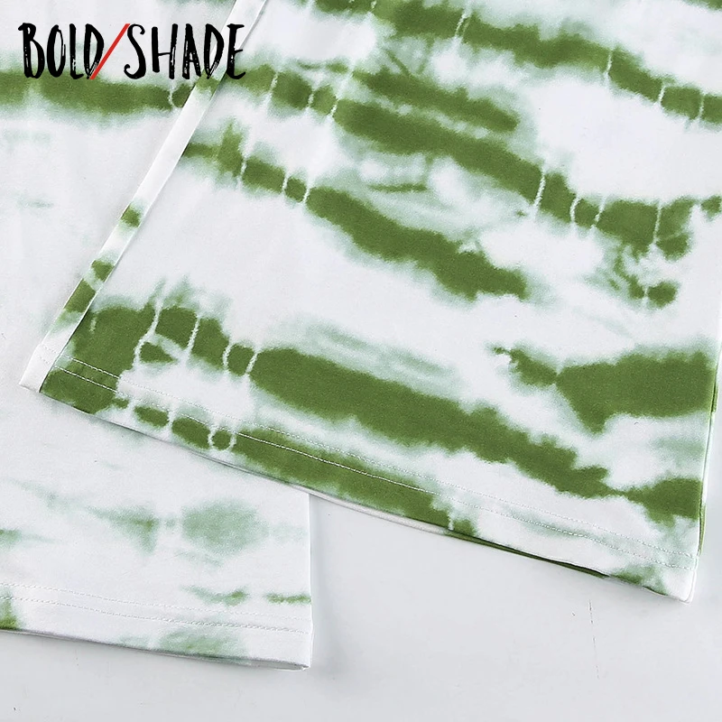 

Bold Shade Tie Dye Green Pants Aesthetic Fashion Women Y2K MId Waist Women Boot Cut Pants Streetwear Trend Skinny Casual Trouser