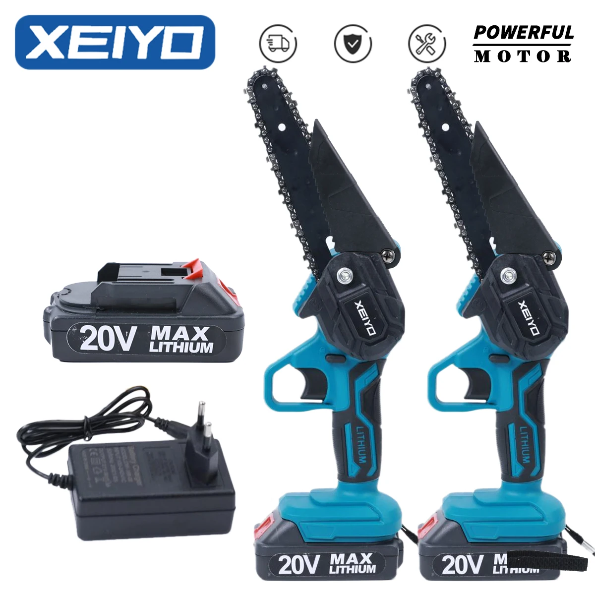 Электрическая цепная пила XEIYO 6 дюймов для Makita 18 в перезаряжаемая мини деревообрабатывающая машинка для резки дерева садовые ручные инструменты цепная пила для мужчин - изображение