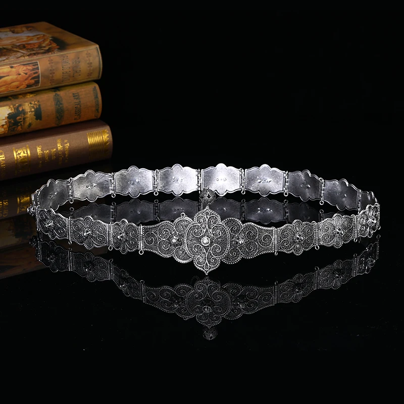 

Классический металлический ремень ручной работы, ювелирные изделия, темпераментная Античная цепочка на талию для халата, этнические свадебные аксессуары для невесты