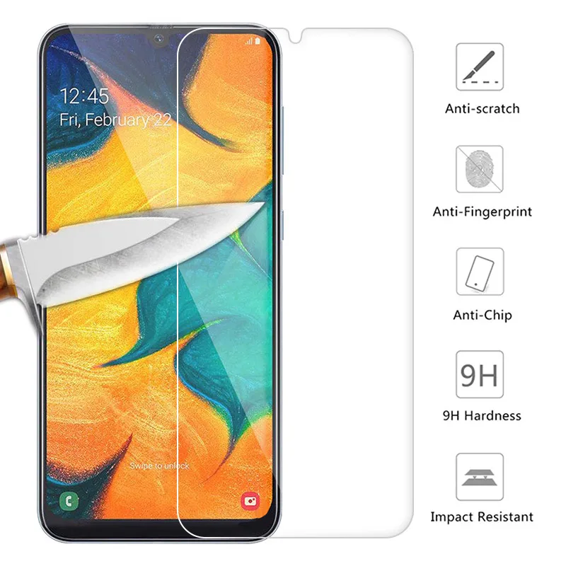 

10 шт. закаленное стекло для Samsung Galaxy A30 A50 A10 M10 M20 M30 M40 прозрачное стекло A70 A40 A60 A80 A90 защита для экрана