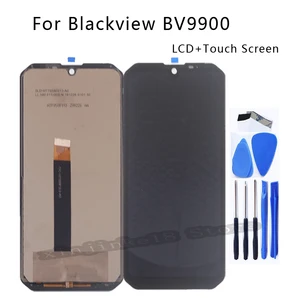 5 84 original display for blackview bv9900 lcd display touch screen digitizer assembly for blackview bv 9900 screen phone parts free global shipping