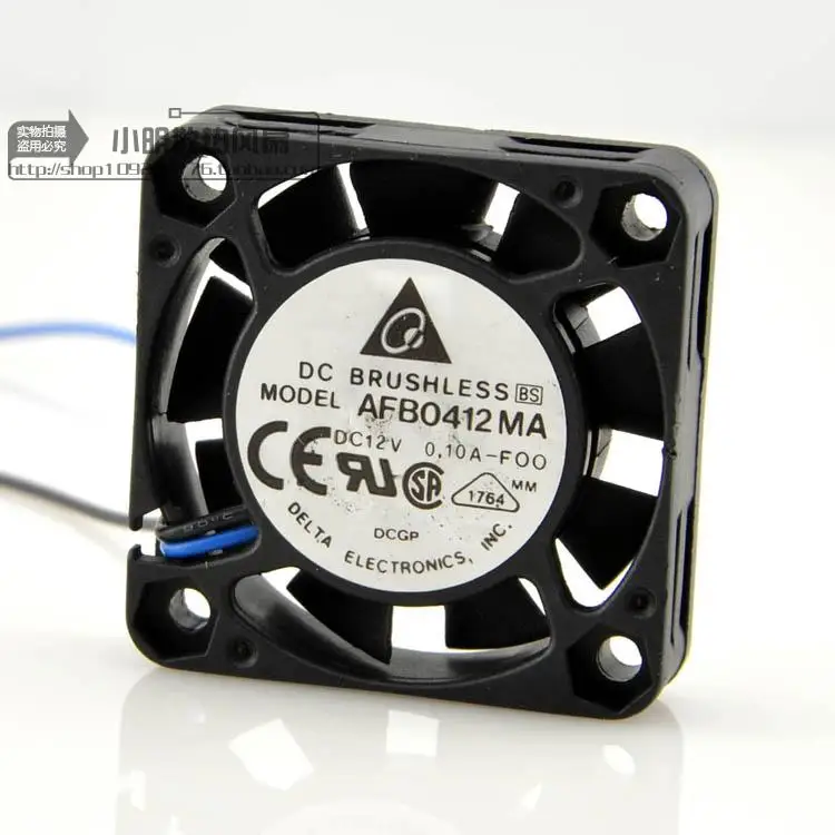 

2-жильный вентилятор AFB0412MA, постоянный ток 12 В, 0,10 А, оригинальный, 40x40x10 мм