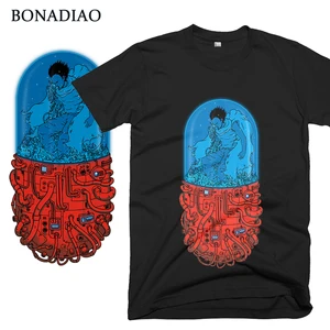 Капсульная футболка Акира, новинка, Мужская Аниме Футболка Harajuku Shotaro Kaneda