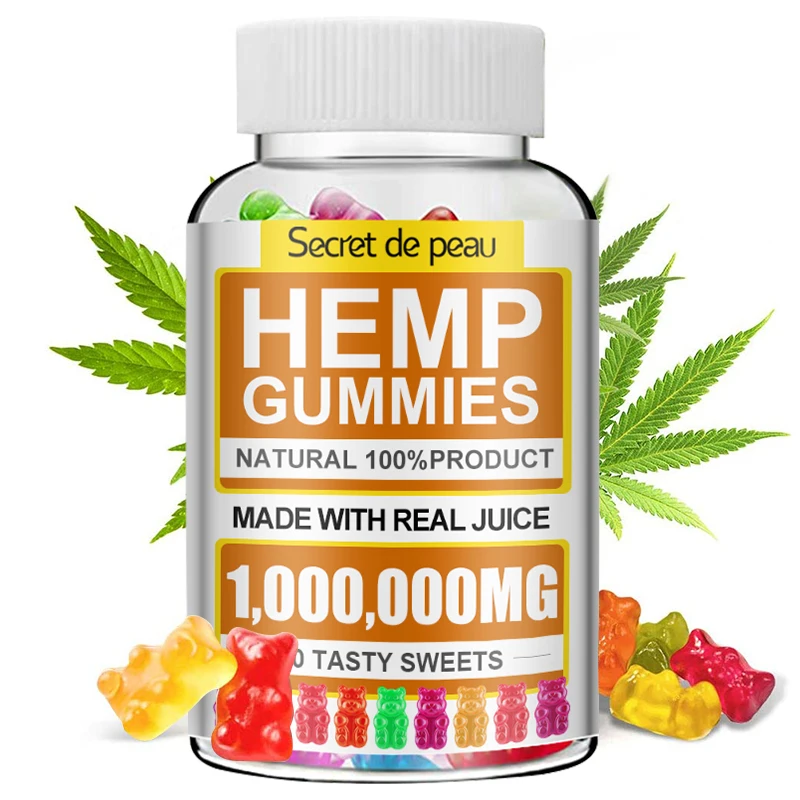 

Secret De Peau Hemp Gummies Premium 1,000,000MG Healthy For Anxiety & Stress Relief Better Sleep Rich In Vitamins & Omega 3-6-9
