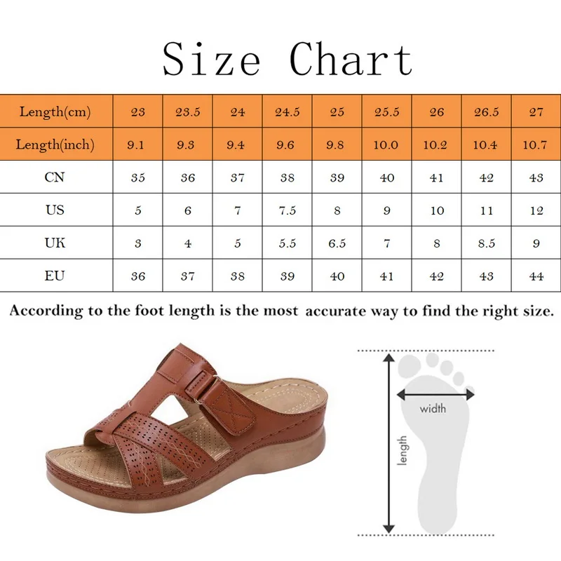 

2021 Summer Women Premium Orthopedic Open Toe Sandals Vintage Anti-slip Breathable Leather Casual Female Platform Retro Shoes
