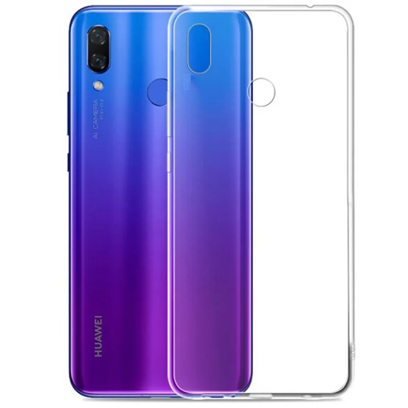 Роскошный Резиновый ТПУ силиконовый мягкий чехол-накладка для HuaWei NOVA 5 Pro NOVA 3E NOVA 4 противоударный чехол для телефона HuaWei NOVA 5i Pro NOVA 3i NOVA 3 чехол s - Цвет: Прозрачный