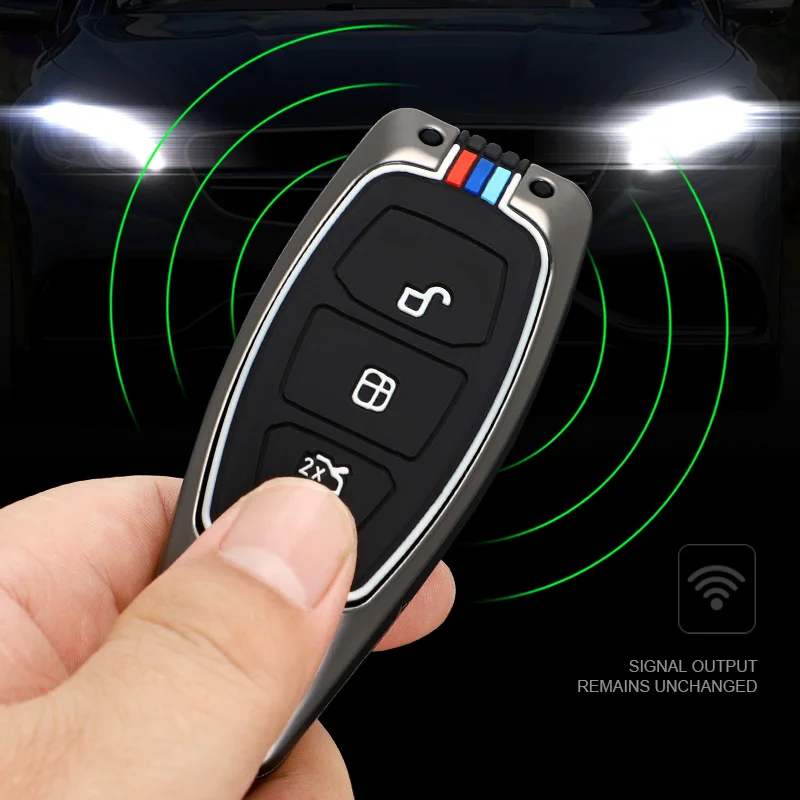 

Zinc Alloy Car Key Case Full Cover Shell for Ford Ranger C-Max S-Max Focus Galaxy Mondeo Transit Tourneo Custom Accessorie