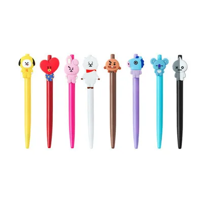 8 шт. Bangtang Мальчики Косплей шариковая ручка маркер карандаш Shooky Tata Chimmy Rj Cooky