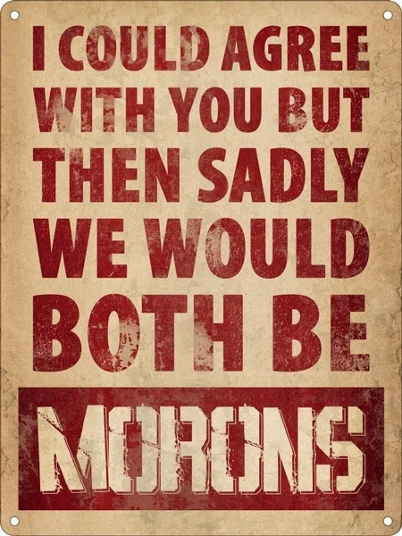 

Мы оба станем жестяной знаком Морона, домашний декор для стен бара, паба, колледжа, общежития, домашний декор, художественный постер в стиле ...