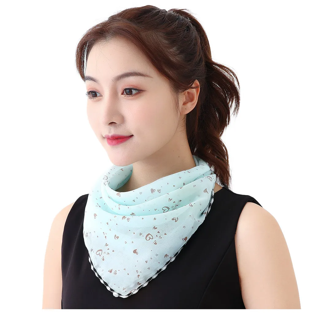 Модный одноразовый шелковый шарф B14 для взрослых с принтом 2 шт. | Аксессуары