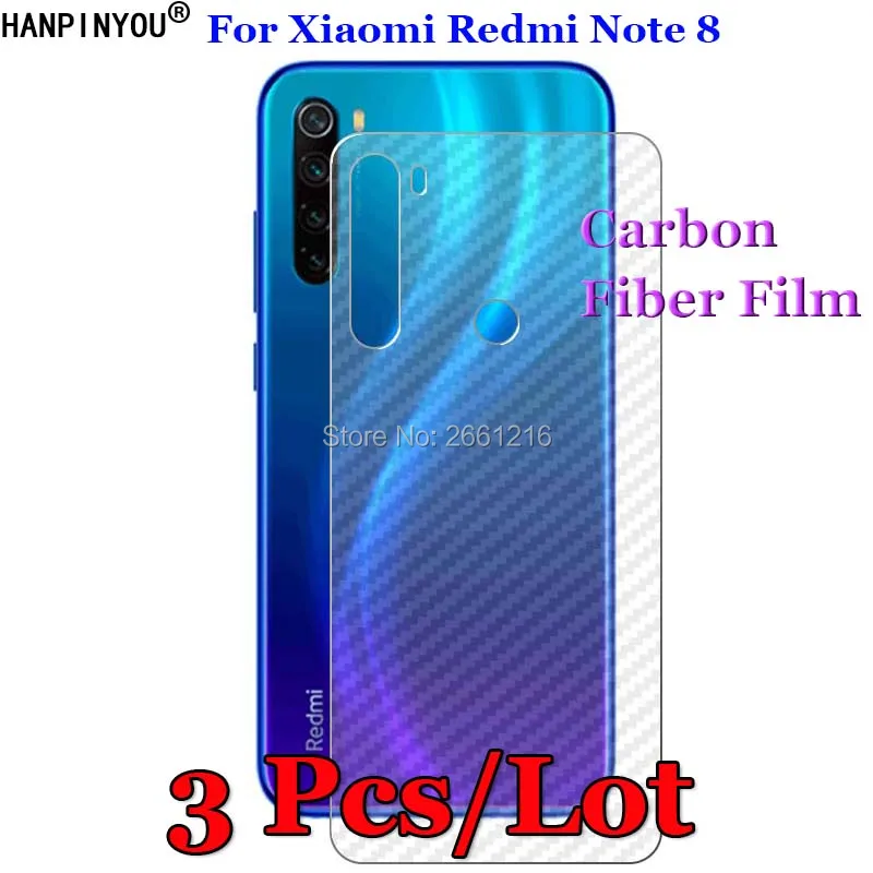 3 шт./партия для Xiaomi Redmi Note 8 Note8 6 &quot3D Нескользящая прозрачная пленка из