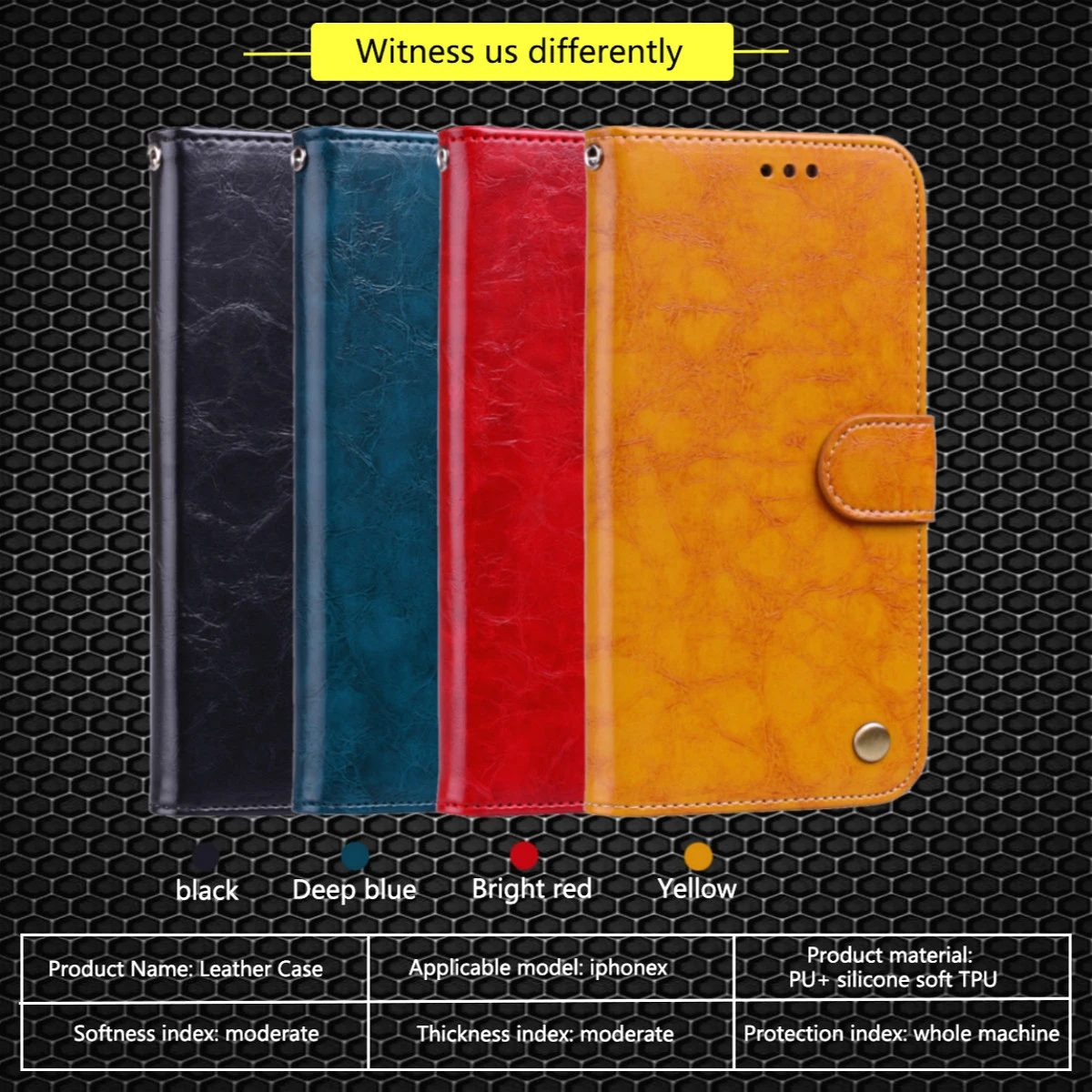 

Embossed Flip Leather Case for Huawei P SMART 2021 Honor 10X Lite Wallet Cover Oil Wax Retro Pattern Full Protection Card Holder
