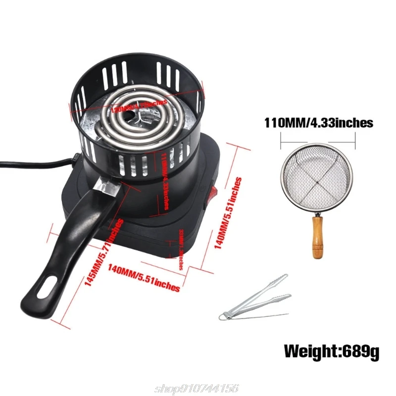 

Portable Electric Single Burner Stove with Iron Spoon Mini Hotplate Furnace Home Kitchen Cook Coffee Heater D12 20 Dropshipping