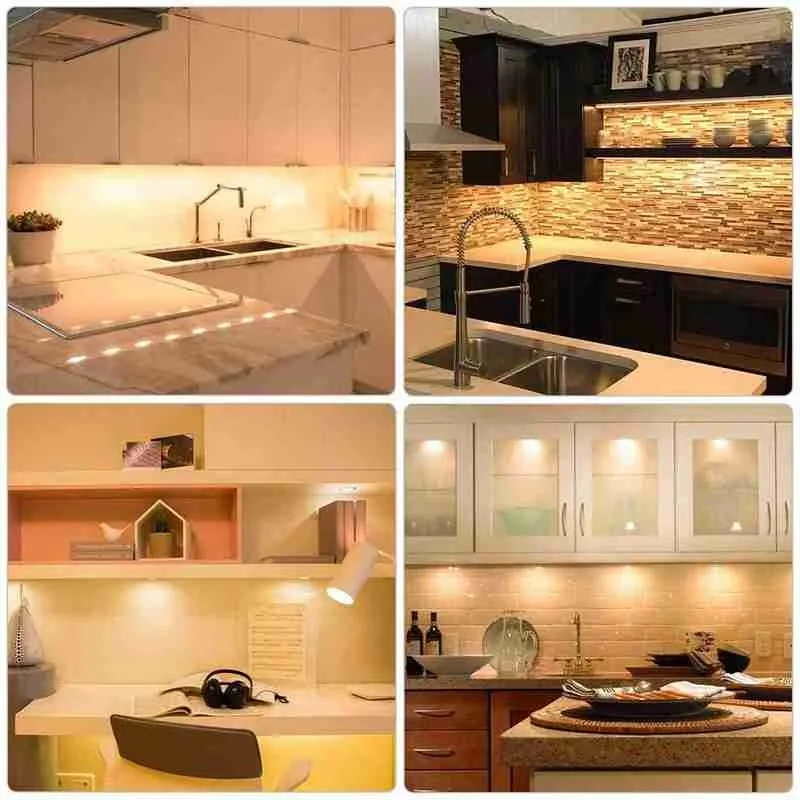 

6 Lamp Set Led Cabinet Light With Switch Car Charging Reading Indoor Cabinet Mounted Wine Car Car Cable Light Light D9R8