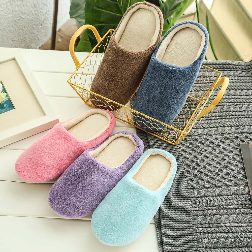 

Cute Non-slip Winter Animal Men Slippers Home Female Comfort Floor Male Shoes Cotton Indoor Slippers Plush Slipper Dropship 108