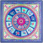 2021 новейшая Бандана с принтом зимний шарф женские шали круглый Ангел цветы принт роскошный бренд саржевый шелковый шарф оптовая продажа