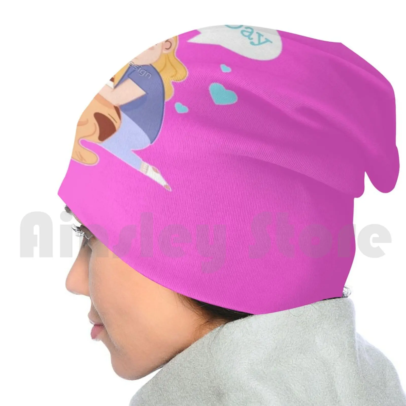 Девушка с котом между ее щитами. Вязаная Шапка-бини в стиле хип-хоп | Аксессуары