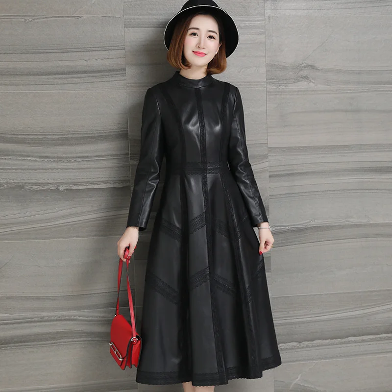 

Women's leather jacket, medium-sized, women's wear, women's leather jacket, slim fit