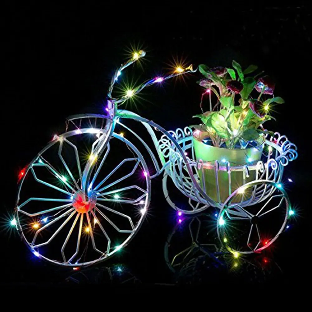 

LED String Lights Copper Wire Light 1M 10 LED Fairy Lights for Home Garden Wedding Party Bars Clubs 5PCS