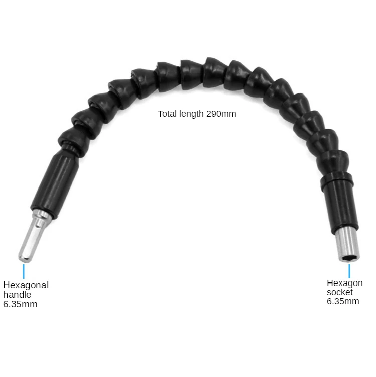 

Home power tool accessories combination soft shaft batchhead sleeve batchhead color connecting rod set