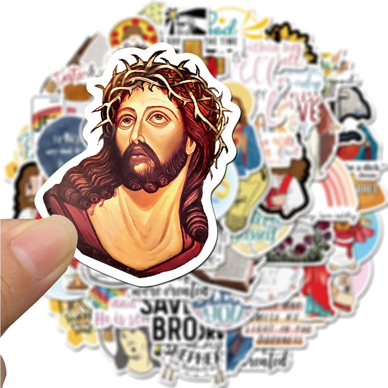 50 шт. наклейка с надписью Jesus Christian Religion скейтборд холодильник наклейки для гитары