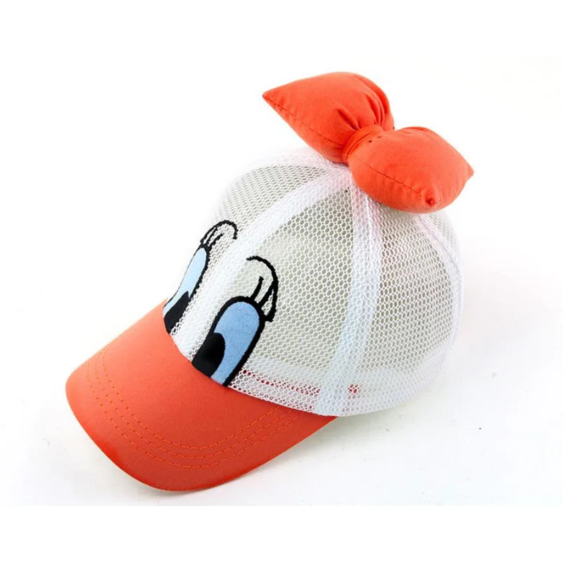 Doitbest 2020 сетчатая детская бейсболка с бантом Мультяшные летние дышащие детские