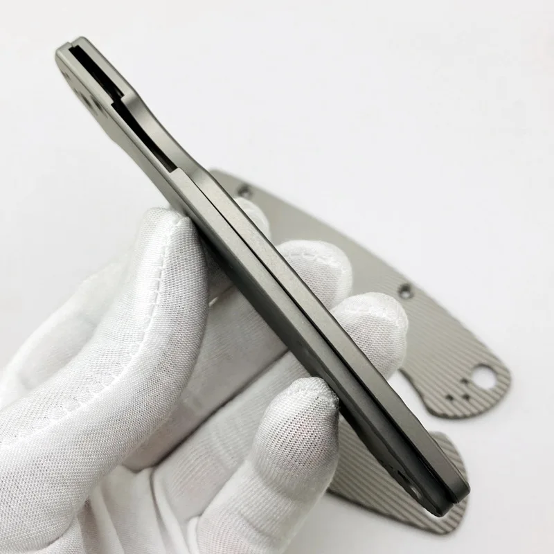 1 пара складных ручных нашивок для ножа из титанового сплава противоскользящие