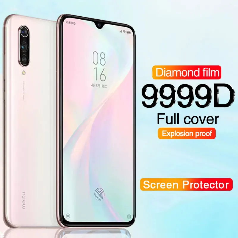 

Защитное стекло с полным покрытием для Xiaomi Mi 9 8 Lite Mi 9 PRO CC9, Защита экрана для Redmi Note 9 7 8 Pro 9A K30, изогнутое стекло