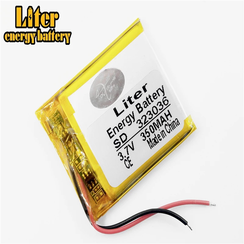Литий полимерные аккумуляторы MP3/MP4/мобильный телефон 323036 3 7 В 350 мАч|polymer battery|polymer