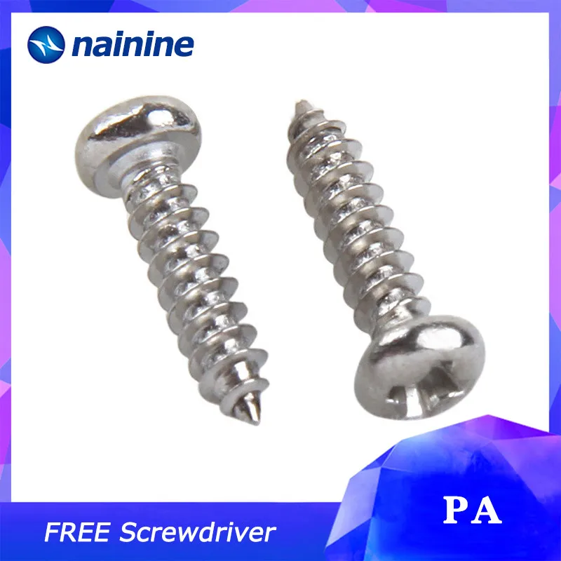 Саморезы с никелированной головкой Phillips [M1 M4] PA|screw kit|small screwsmicro screws |