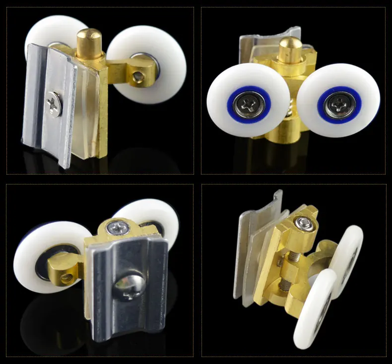 2 шт двойное дно цинковый сплав ползунок Дверь ролика Runner колеса Диаметр 26 мм