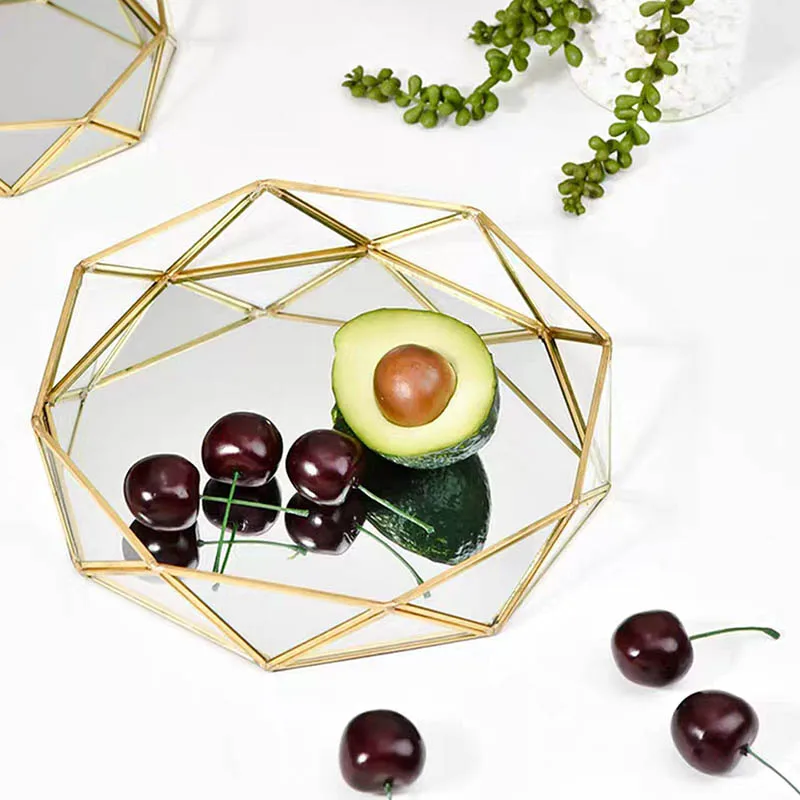 Стеклянная шкатулка для хранения ювелирных изделий органайзер макияжа